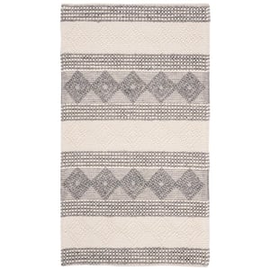 Natura Gray/Ivory Doormat 2 ft. x 3 ft. Abstract Area Rug