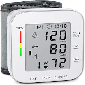 Aoibox Automatic High Blood Pressure Monitor Detector with Extra Large Blood  Pressure Cuff for Home Use SNSA11IN003 - The Home Depot