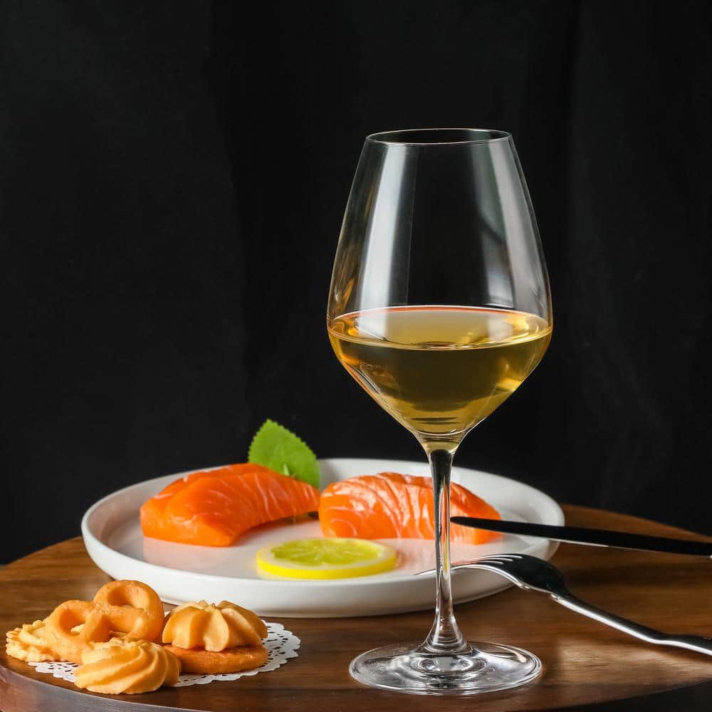 Table 12 Clear Lead-Free Crystal White Wine Glasses Set
