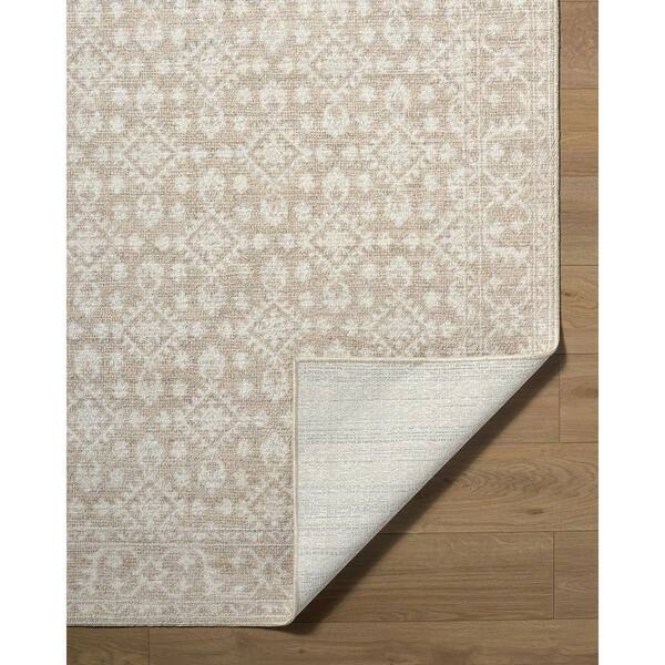 Nabela Noor Home Aram Tan Traditional 1 ft. x 2 ft. Machine Woven Area Rug