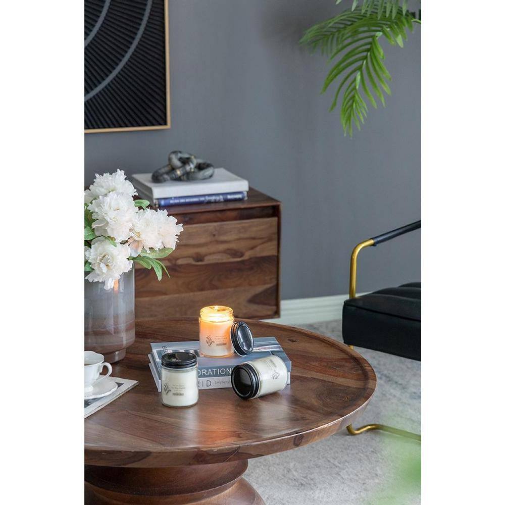 Earl Grey Scented Soy Wax Candle in Glass Jar