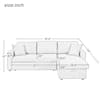 Harper & Bright 87 in. L-Shaped Sectional Sofa - Gray