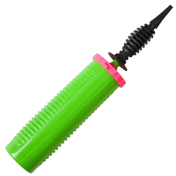 Green Manual Handheld Balloon Pump with Two-Way Dual Action and Ergonomic Design for Party Balloon Inflation (1-Pack)