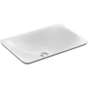 Carillon Rectangle Vitreous China Bathroom Sink in White