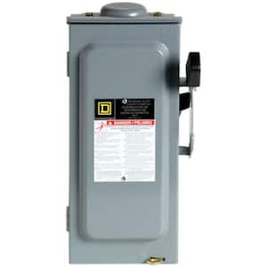 60 Amp 240-Volt 3-Pole 3-Phase Fused Outdoor General Duty Safety Switch