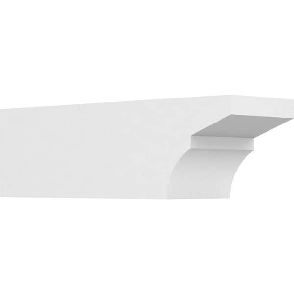 Ekena Millwork 6 in. x 6 in. x 20 in. Standard Monterey Architectural Grade PVC Rafter Tail Brace