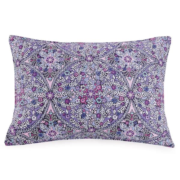 Vera Bradley Kaleidoscope Purple Cotton King Sham
