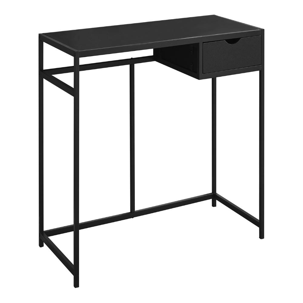 Black Computer Desk with Drawer, Metal Frame, Compact, Contemporary price history on PriceWatchPro