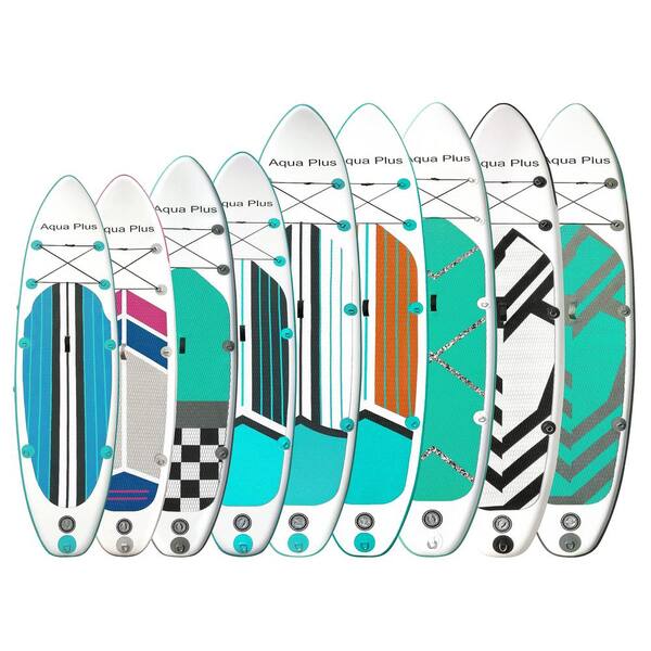 Ultra Portable 132 in. Aqua Camou PVC Inflatable Paddleboard