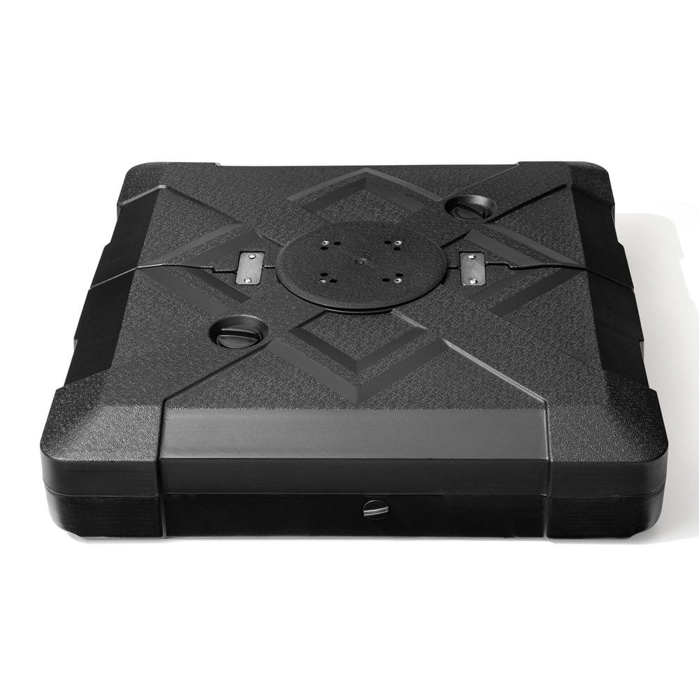Black 220 lbs HDPE Patio Cantilever Umbrella Base with Wheels