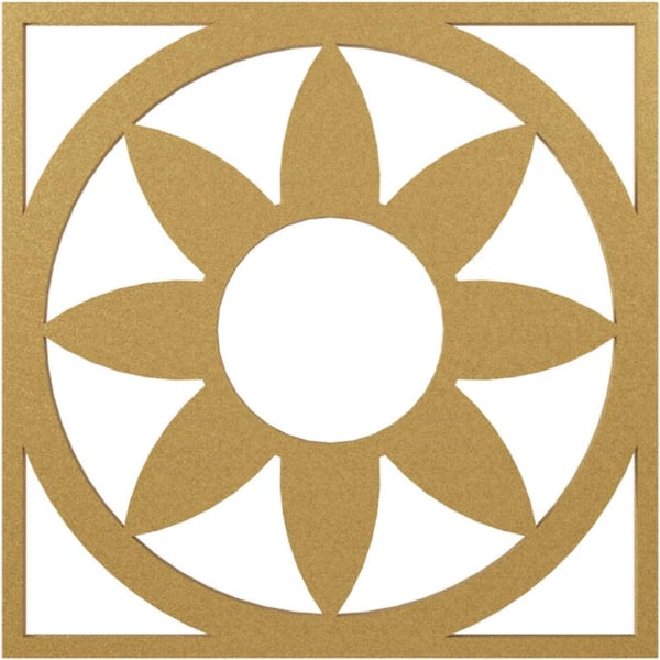 Ekena Millwork 3/4 in. x 26 in. x 26 in. Blume Architectural Grade PVC Peirced Ceiling Medallion
