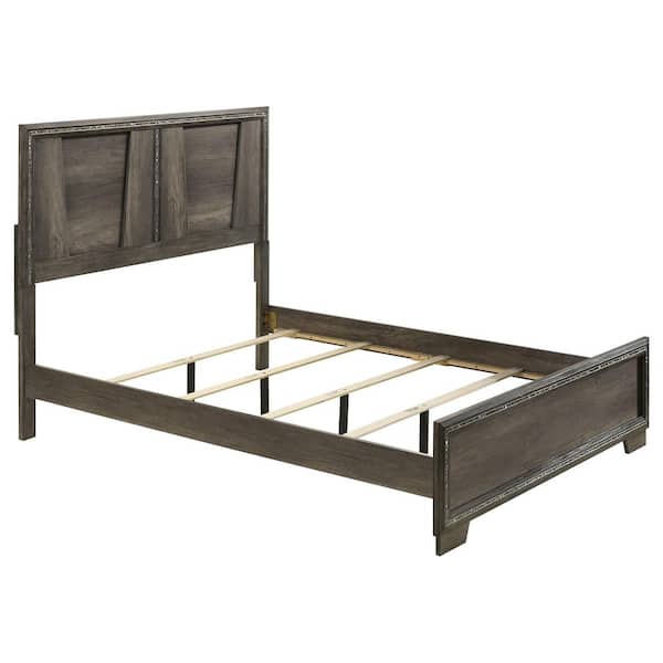 Coaster Janine Gray Wood Frame Queen Panel Bed