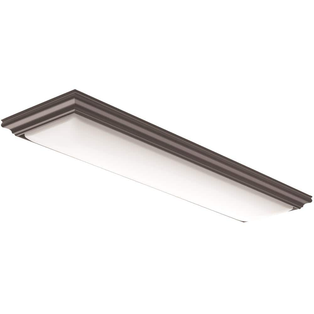 Lithonia Lighting Vanderlyn 4 ft. Brown LED Flush Mount