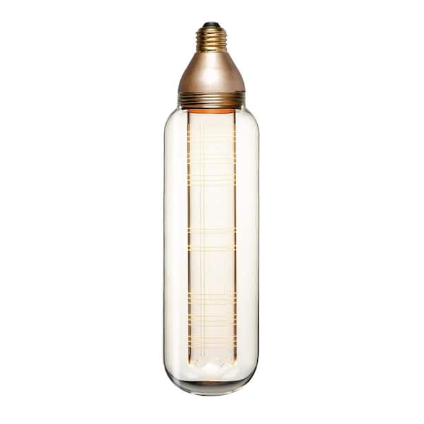 NEXT GLOW 25-Watt Equivalence T80 UL Laser Cut Burberry Pattern E26 LED Light Bulb Clear 2000K (1-Bulb)