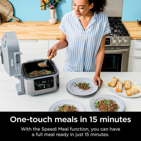 NINJA Speedi Rapid Grey 24-Cup Steam Cooker and Air Fryer with 12 in 1  Functionality SF301 SF301 - The Home Depot