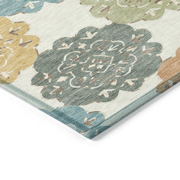 Chantille Machine Washable Indoor/Outdoor Abstract ACN2353 Seaside 3 ft. x 4 ft. Area Rug