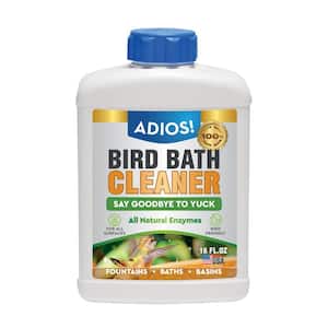 16 oz. Bird Bath Cleaner for Outdoor Fountains and Bowls, Safely Cleans Metal, Glass and Stone