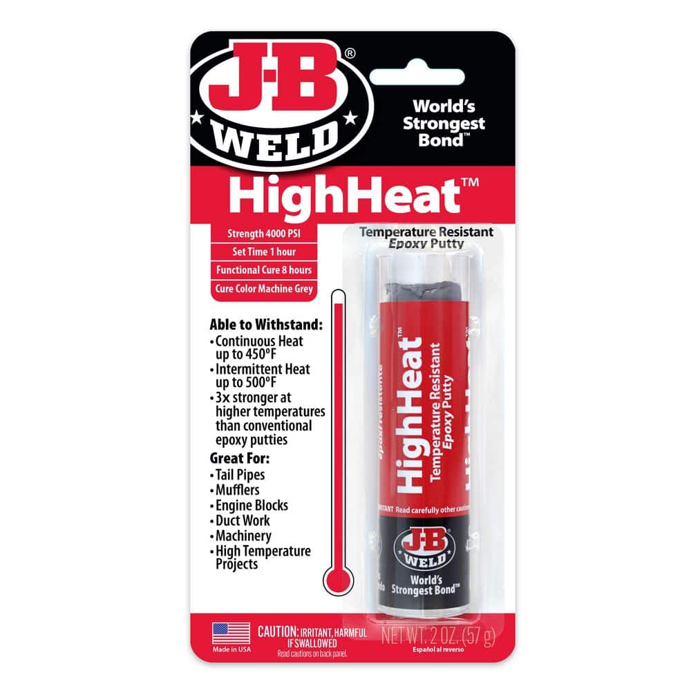J-B Weld 2 oz. High Heat Adhesive Putty 8297 - The Home Depot