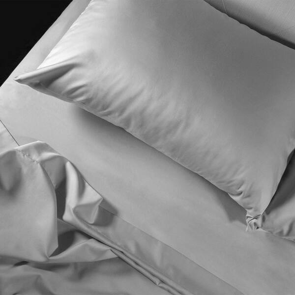 WRINKLE LESS COTTON WITH NANOTECHNOLOGY 400TC Coolest Comfort Gray King Wrinkle Less Cotton Plus Coolest Comfort Sheet Set with Nanotechnology