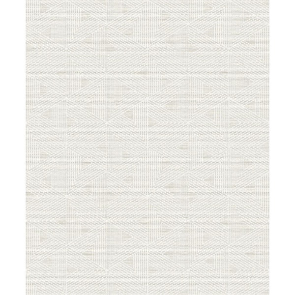 A-Street Prints Marici Dove Triangle Wallpaper