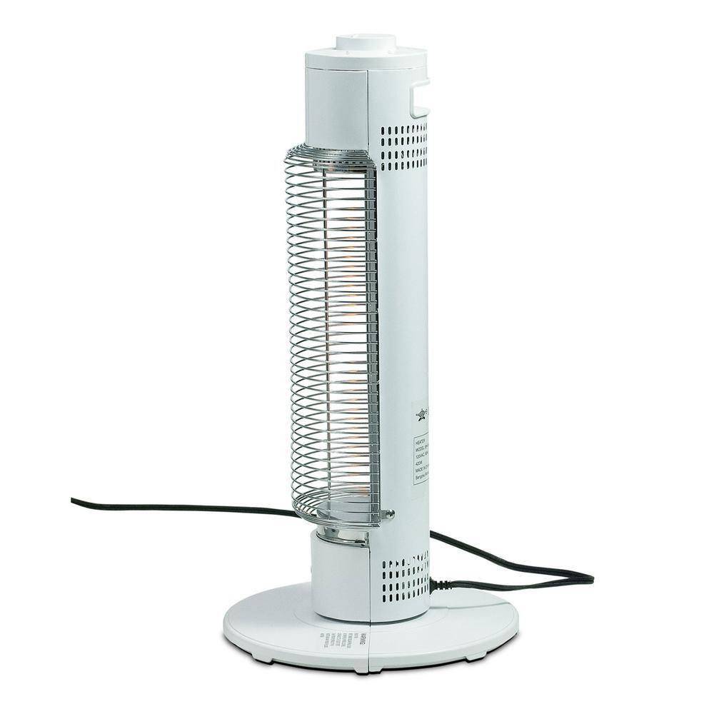 White Electric Infrared Tower Heater with Thermostat