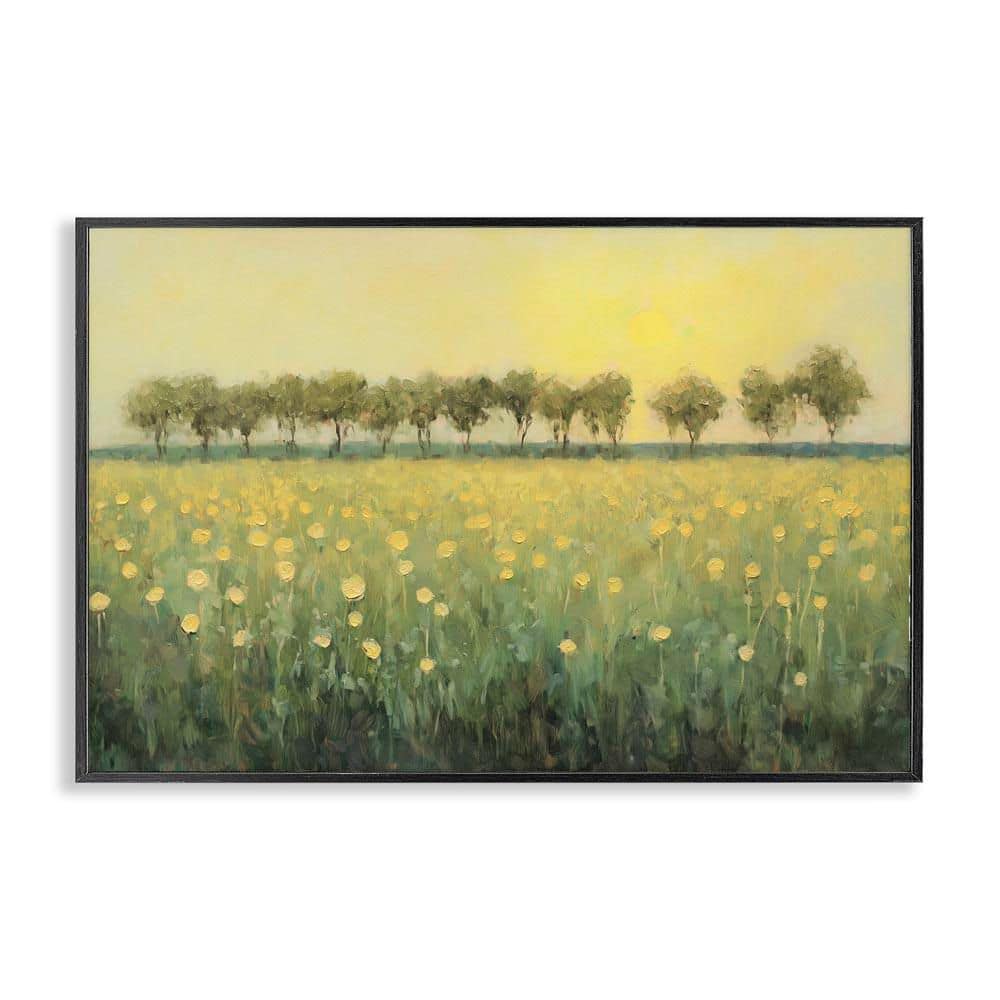 Golden Field Meadow by Gina Kelly Black Framed Nature Giclee Art Print 12 in. x 18 in. price history on PriceWatchPro