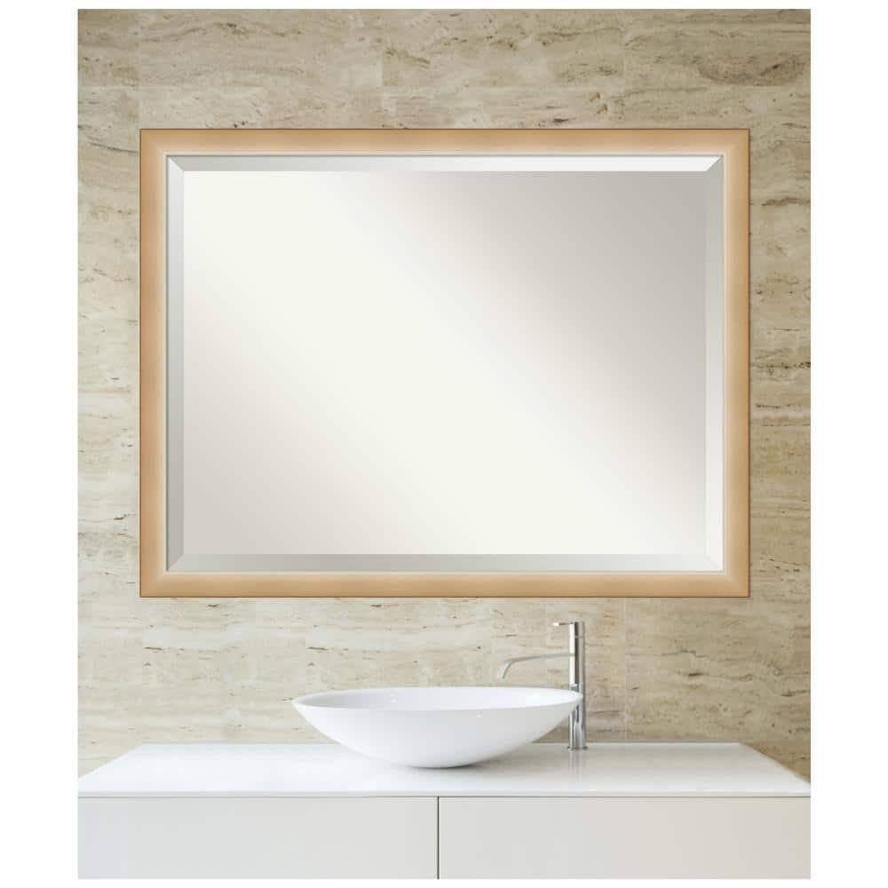 Eva Ambre Gold and Silver Gradient Oversized Wall Mirror 43x33