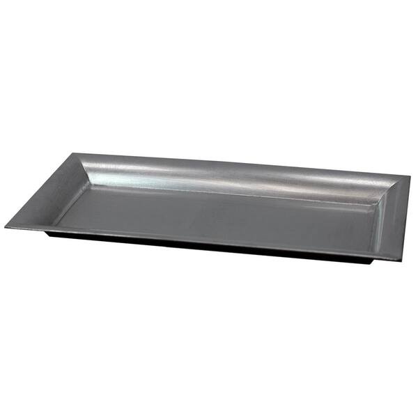 Plastic Vanity Tray In Silver Hdc62755, Stainless Steel Vanity Tray