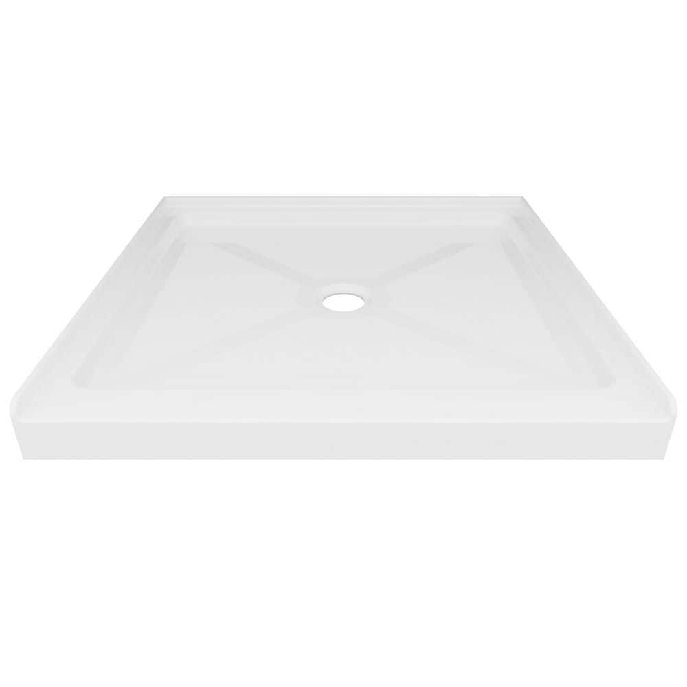 GC Series 36 in. L X 36 in. W Alcove Shower Pan Base in White with Center Hand Drain and Non-Slip Design price history on PriceWatchPro