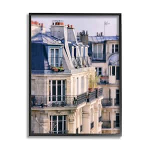 Parisian Architecture Buildings Design by Carina Okula Framed Architecture Art Print 30 in. x 24 in.