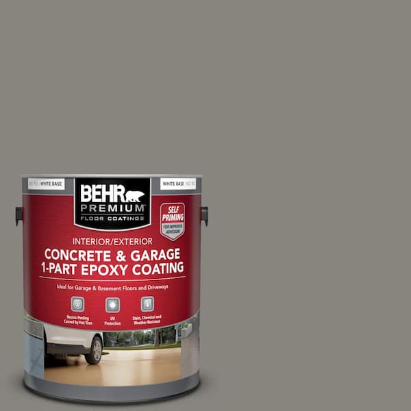 BEHR PREMIUM 1 gal. #PPU8-22 Pier Self-Priming 1-Part Epoxy Satin Interior/Exterior Concrete and Garage Floor Paint