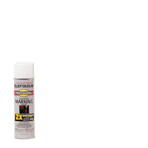 15 oz. White 2X Distance Inverted Marking Spray Paint (6-Pack)