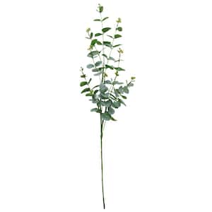 36 in. Artificial Eucalyptus Leaf Stem Plant Greenery Foliage Spray Branch (Set of 4)