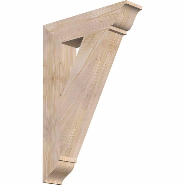 Ekena Millwork 5.5 in. x 38 in. x 26 in. Douglas Fir Traditional Smooth Bracket