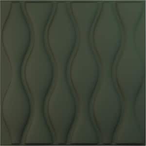 19-5/8"W x 19-5/8"H Ariel EnduraWall Decorative 3D Wall Panel, Satin Hunt Club Green (Covers 2.67 Sq.Ft.)