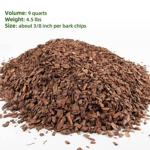 Hcman 9 qt. Organic Natural Mulch for Potted Plants, Root