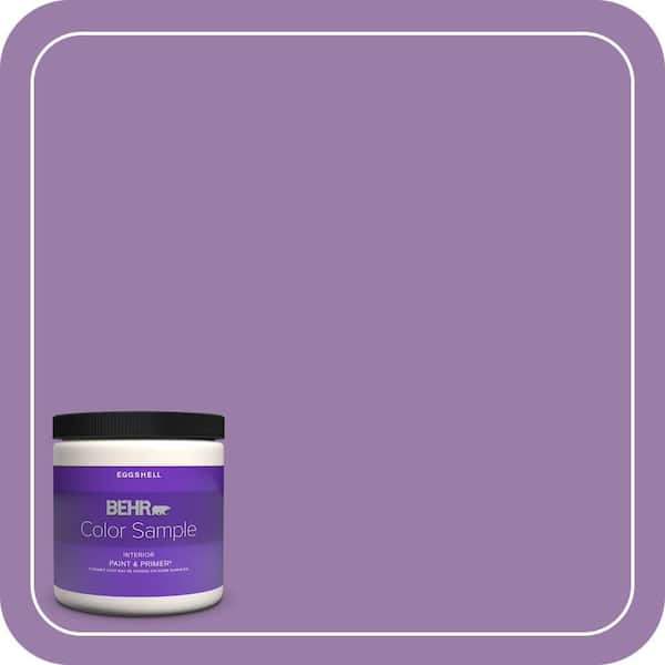 BEHR PREMIUM PLUS 8 oz. #MQ4-61 Lilac Intuition Eggshell Enamel Interior Paint & Primer Color Sample
