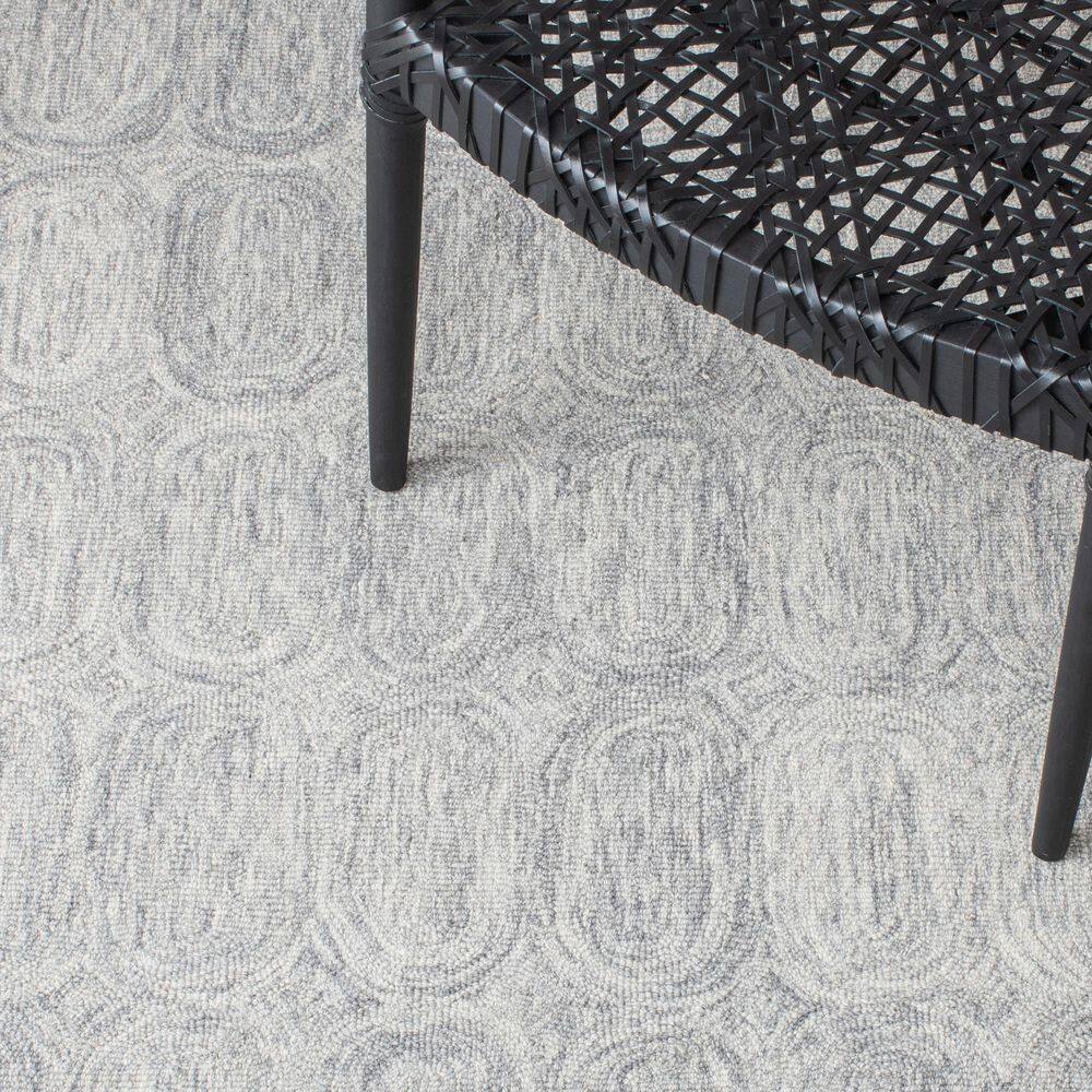 Gray Hand-Tufted Wool Reversible Runner Rug 2'3" x 9'