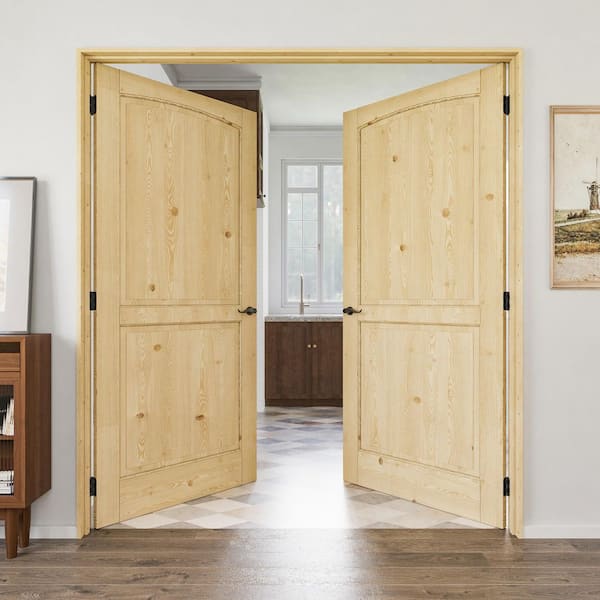 ARK DESIGN 72 in. x 80 in. 2-Panel Universal Solid Core Unfinished