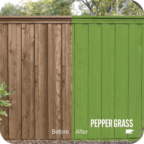 5 gal. #420B-7 Pepper Grass Solid Color House and Fence Exterior Wood Stain