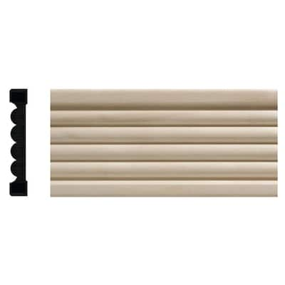 Ornamental Mouldings 3/8 In. X 1-1/4 In. X 96 In. White Hardwood ...