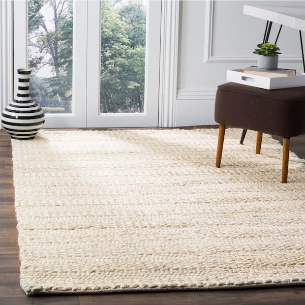 SAFAVIEH Natural Fiber Bleach x Solid Area Rug NF212D-5