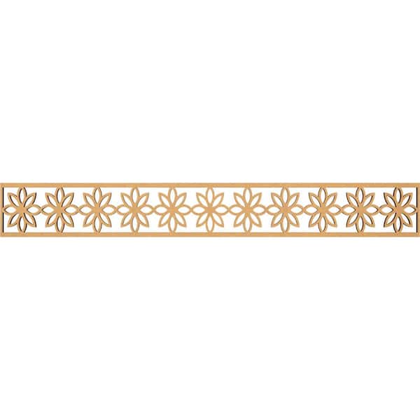 Daisy Fretwork 0.375 in. D x 46.5 in. W x 6 in. L MDF Wood Panel Moulding