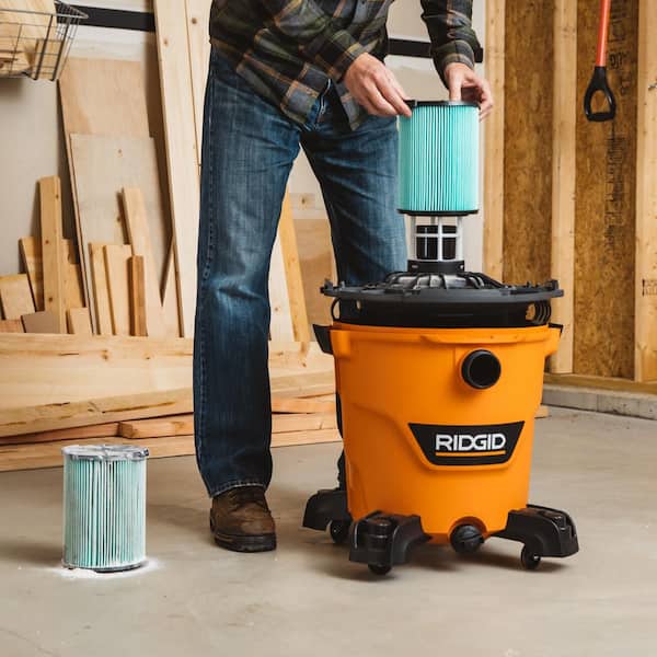 Ridgid 12 Gallon 5.0 Peak HP NXT Wet/Dry Shop Vacuum with Filter, Hose, Accessories and Additional 20 ft. Tug-A-Long Hose