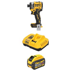 20V MAX XR Lithium-Ion Cordless Impact Driver with 20V/60V MAX flexvolt 9. 0Ah Battery and Charger