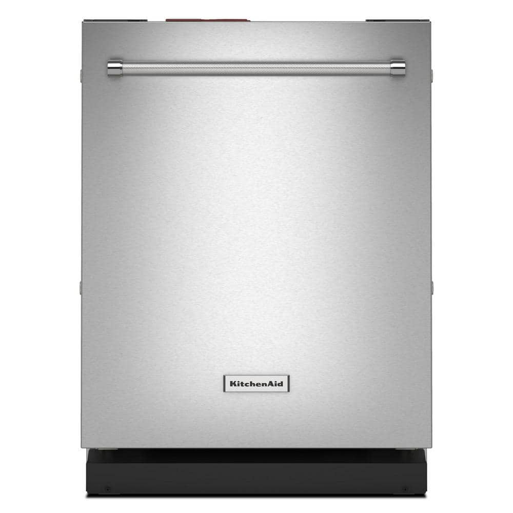 KitchenAid 24 in. Top Control Built-In Dishwasher in Stainless Steel with PrintShield Finish with FreeFlex Fit Third Level Rack, Stainless Steel with PrintShield&#226;„&#162; Finish