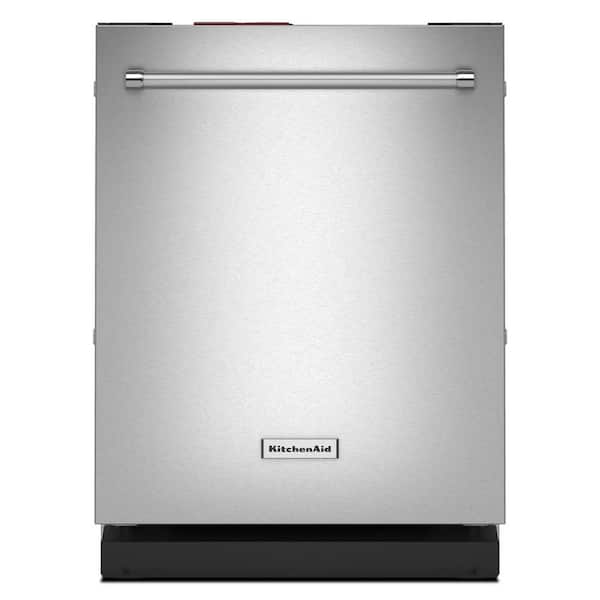 KitchenAid 24 in. Top Control Built-In Dishwasher in Stainless Steel with PrintShield Finish with FreeFlex Fit Third Level Rack