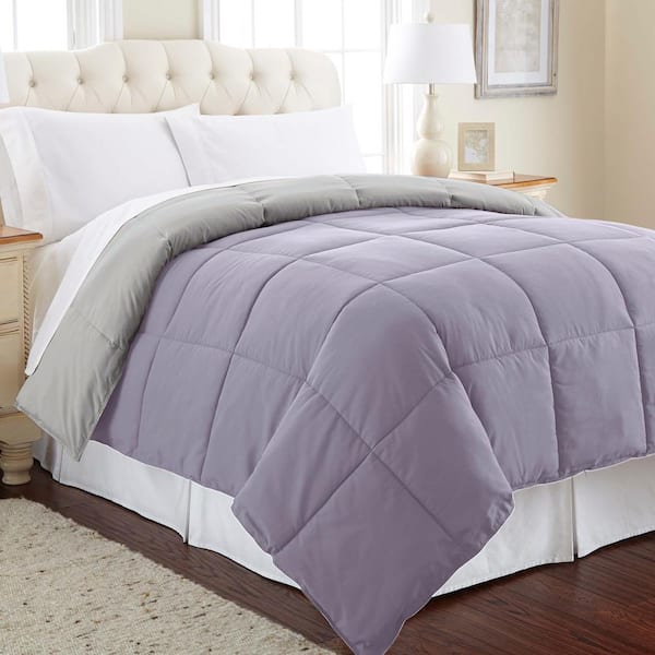 MODERN THREADS Down Alternative Reversible Amethyst/Silver Queen Comforter