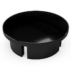 1-1/2 in. Furniture Grade PVC Internal Dome Cap in Black (10-Pack)