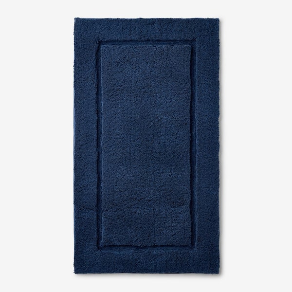 The Company Store Legends Midnight Blue 34 in. x 21 in. Cotton Bath Rug